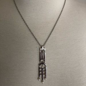 Misaki cultured pearl and 925 sterling necklace